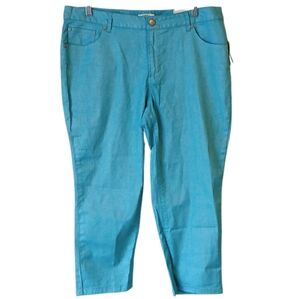 Cato Blue Cropped Ankle Pants Size 14 NWT